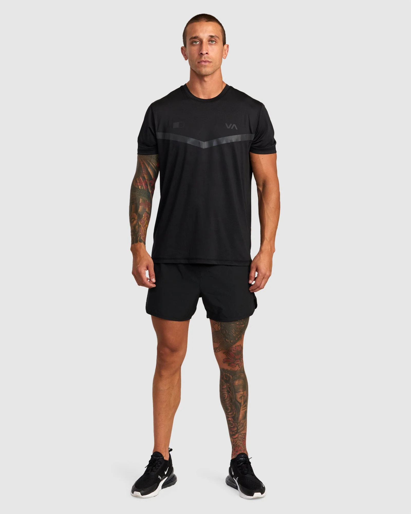 Mens Rvca Runner T-Shirt - Image 5