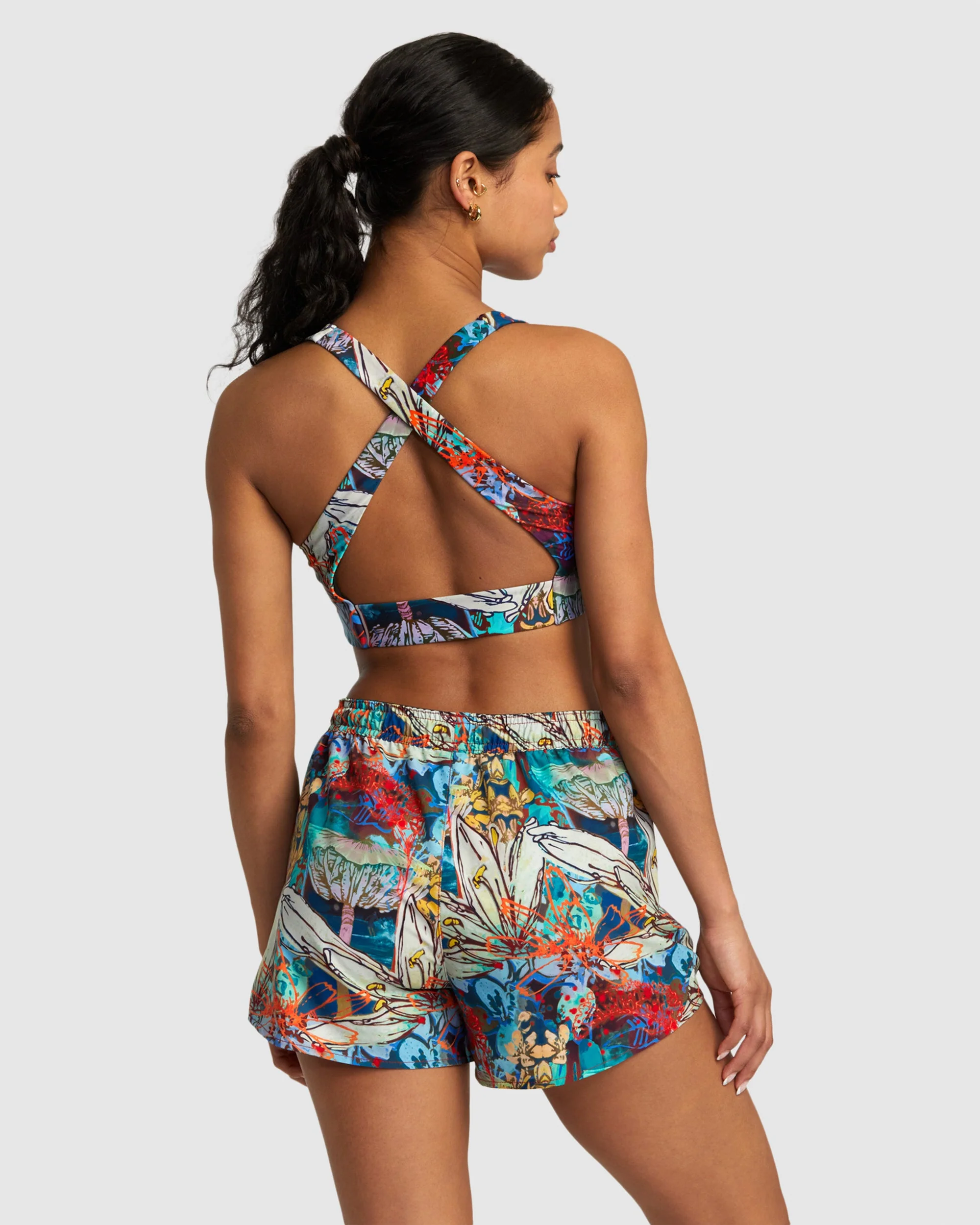 Womens Sage Cross Back Bra - Image 3