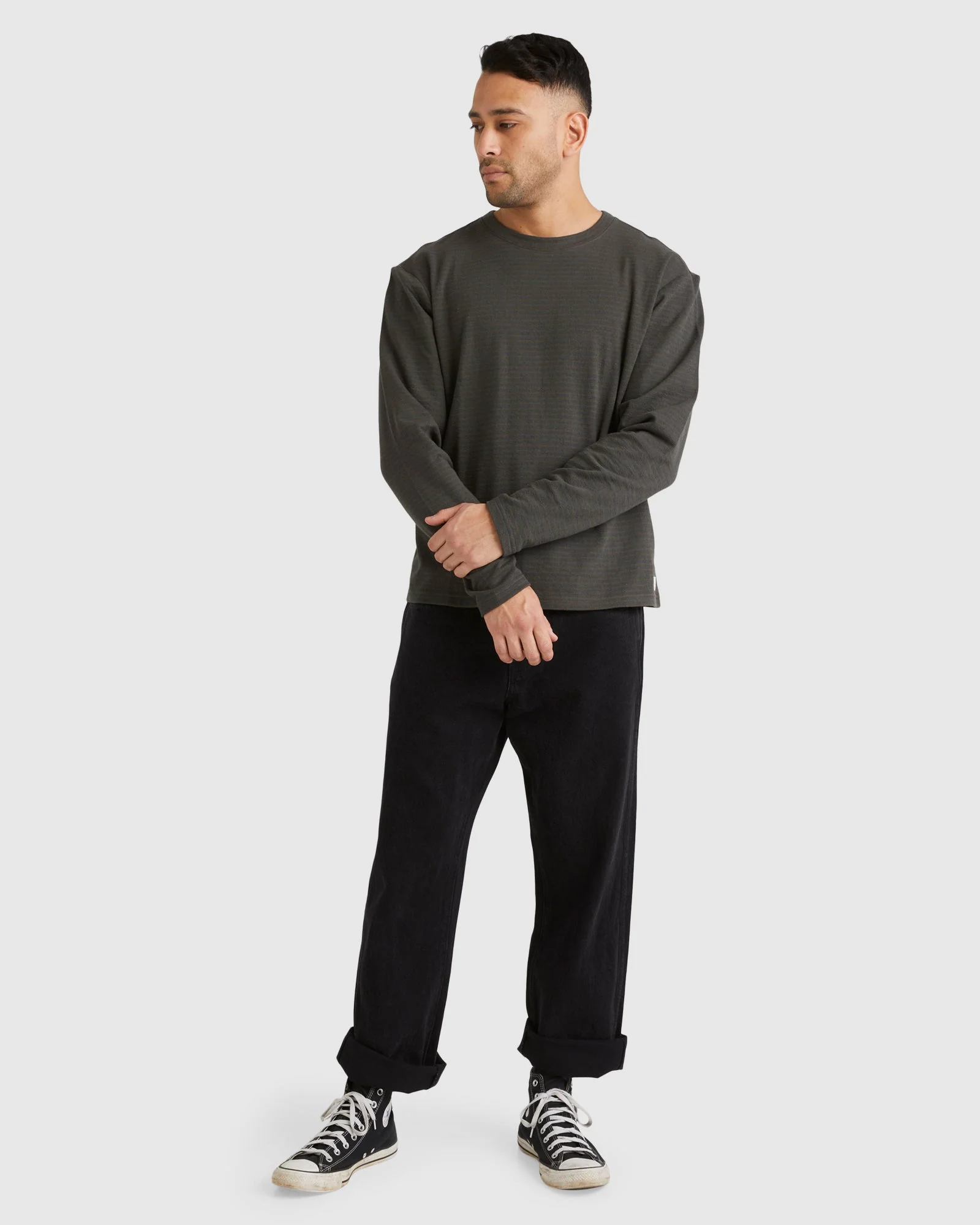 Mens Vacancy Crew Long Sleeve T-Shirt - Image 5